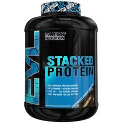 Evlution Nutrition Stacked Protein Powder, Chocolate Peanut Butter Evlution Nutrition Stacked Protein Gainer 7 LB Protein Powder with 50 Grams of Protein, 12 Grams of BCAAs and 10 Grams of Glutamine, Vanilla Ice Cream