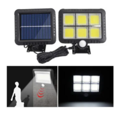 Solar Motion Sensor Light Outdoor, 320 Bright COB 120 LED, 16.4Ft Cable, 3 Worki