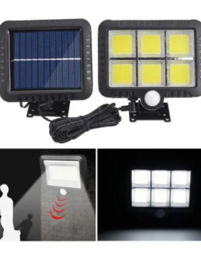 Solar Motion Sensor Light Outdoor, 320 Bright COB 120 LED, 16.4Ft Cable, 3 Worki