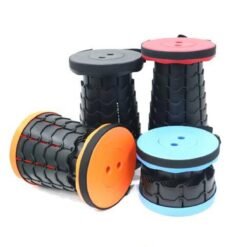 Portable Retractable Folding Stool, Collapsible Telescoping Lightweight Simple C - Image 2