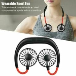 Neck Fan USB Portable Sports Wear Aromatherapy Fan (X-8) Series 4 - Image 2