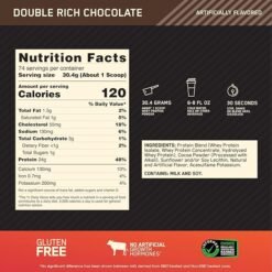 Optimum Nutrition Gold Standard 100% Whey Protein Powder, Double Rich Chocolate, 5 Pound (Packaging May Vary) - Image 4