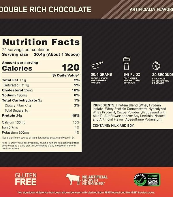 Optimum Nutrition Gold Standard 100% Whey Protein Powder - Best Price in Pakistan | GreyMart
