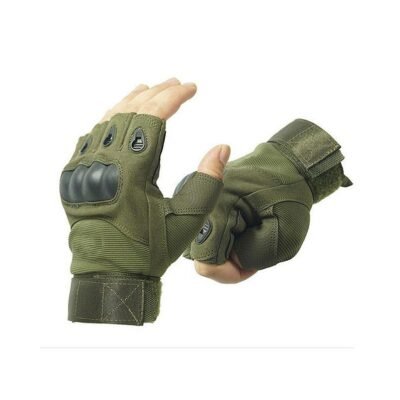 Oakley Tactical Gloves (Sports Outdoor High Quality Half Finger Gloves Green)