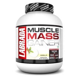 Labrada Muscle Mass Gainer Powder 6.6 lbs ( 3 kg) (Chocolate) - Gain Weight, Post-Workout, 52g Protein, 250g Carbs,1g Creatine, 500mg L-Carnitine, 9 Servings