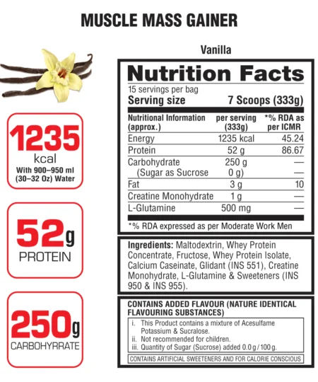 Alternative view of LABRADA MUSCLE MASS GAINER | 2LB
