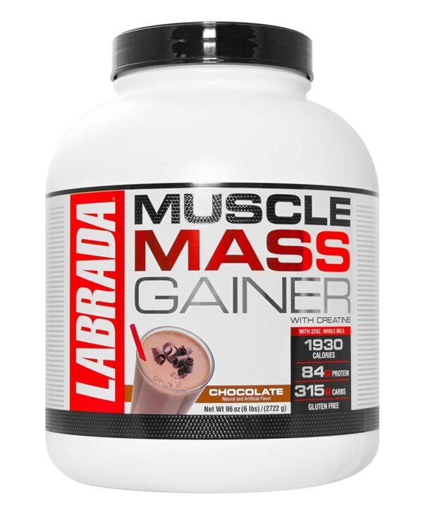 Labrada Muscle Mass Gainer Powder 6.6 lbs ( 3 kg) (Chocolate) - Gain Weight, Post-Workout, 52g Protein, 250g Carbs,1g Creatine, 500mg L-Carnitine, 9 Servings - Image 3