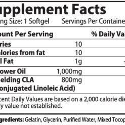 Alternative view of CLA 1000MG 180’S SOFTGELS WEUGHT...