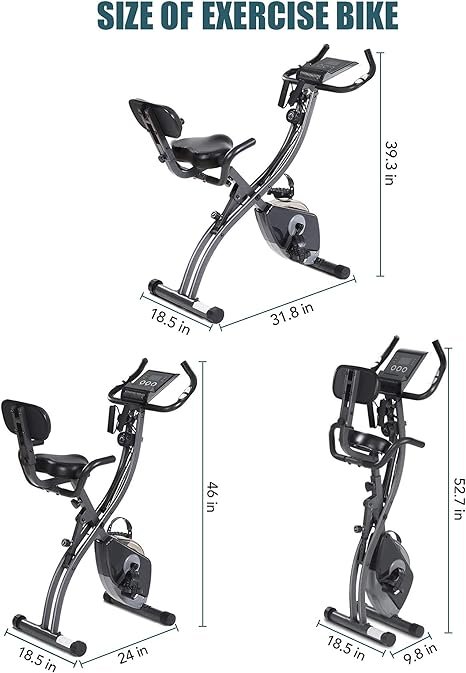 Folding Exercise Bike | 3-in-1 X-Bike | Exercise Bike | Foldable Stationary Bike - Image 8