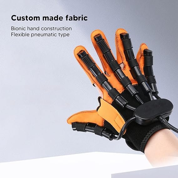 Pair Rehabilation Robot Gloves, Hand Dysfunction Patient Training Device Rehabilitation Robot Gloves Hand Rehabilitation Device Help Patient with Hand Dysfunction to Independently Carry Out Rehabilitation Training to Long-Term Relief Finger Cramps Left Hand, In Pakistan best Price - Image 9