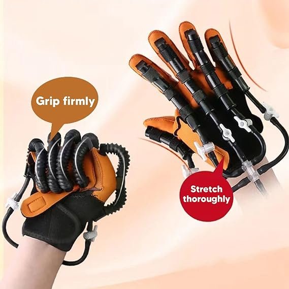 Pair Rehabilation Robot Gloves, Hand Dysfunction Patient Training Device Rehabilitation Robot Gloves Hand Rehabilitation Device Help Patient with Hand Dysfunction to Independently Carry Out Rehabilitation Training to Long-Term Relief Finger Cramps Left Hand, In Pakistan best Price - Image 6