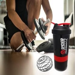 Three Layers Protein Powder Spider Shaker Exercise Bottle 500ml - Image 3