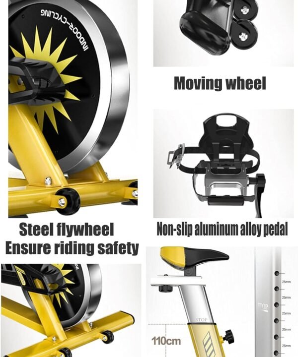 Spinning Bike | Indoor Exercise Bike | Vertical Fitness Bike Home Gym - Image 6