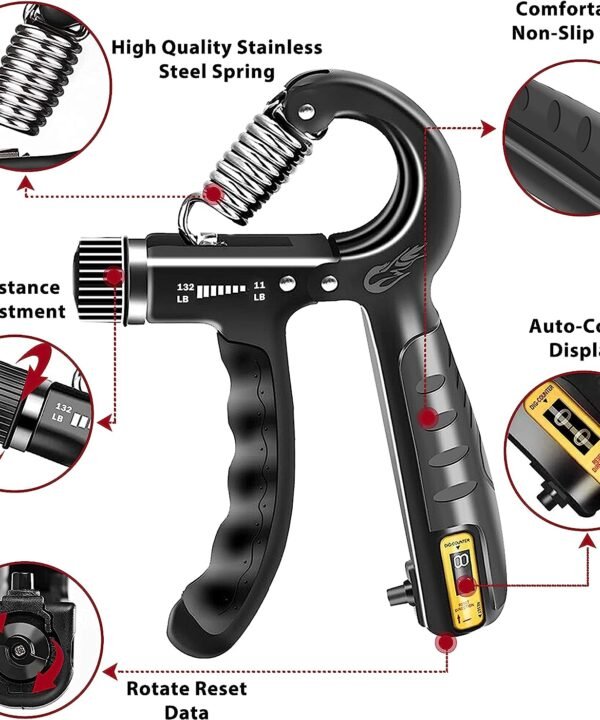 Histro Automatic Counting Hand Gripper Adjustable Resistance Automatic Counting Non-Slip Hand Grip Strength - Image 7