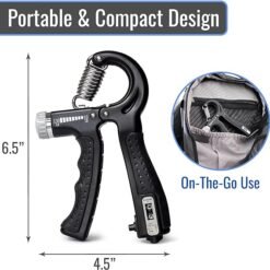 Histro Automatic Counting Hand Gripper Adjustable Resistance Automatic Counting Non-Slip Hand Grip Strength - Image 13