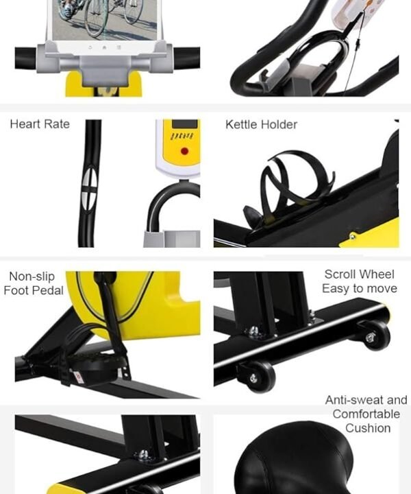 Spinning Bike | Indoor Exercise Bike | Vertical Fitness Bike Home Gym - Image 7