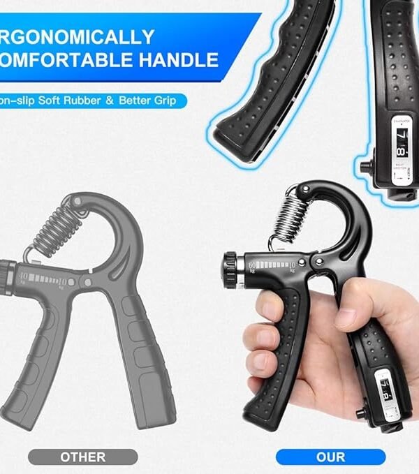Histro Automatic Counting Hand Gripper Adjustable Resistance Automatic Counting Non-Slip Hand Grip Strength - Image 10