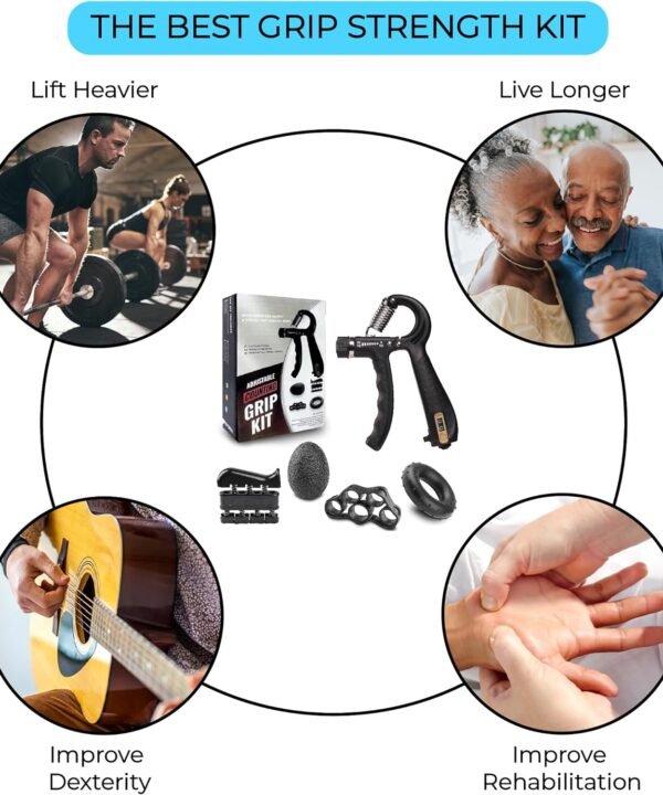 Grip Strength Trainer Kit with Counter (5 Pack) - Image 7