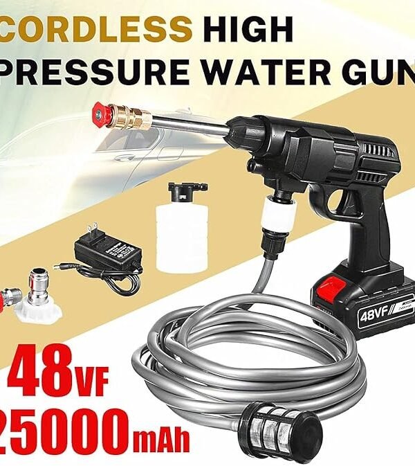 2 battery 48V 25000mAh 30Bar Cordless High Pressure Car - Best Price in Pakistan | GreyMart