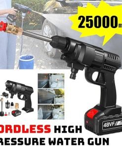 2 battery 48V 25000mAh 30Bar Cordless High Pressure Car Washer with Nozzles Water Gun Set Garden Cleaning Jet Washing Machine in Pakistan