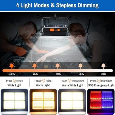 Work Light Rechargeable | Portable Solar Light - Best Price in Pakistan | GreyMart