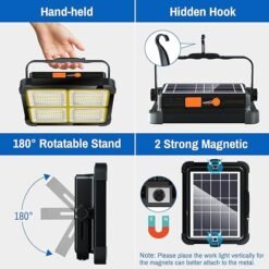 Work Light Rechargeable | Portable Solar Light - Image 5