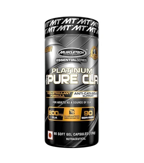 Muscletech Essential Series Platinum Pure CLA | Fat Burner | Post-Workout | 90 Softgels