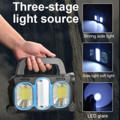 Hurry Bolt HB-6168 Solar rechargeable portable lamp multifunctional camping emergency light - Image 4