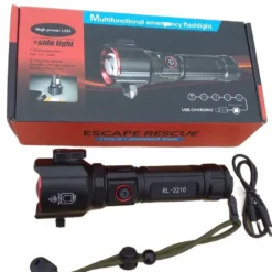 Rechargeable Multi Functional Emergency Abd super Powerful 2-in-1 3000mah Emergency Flashlight