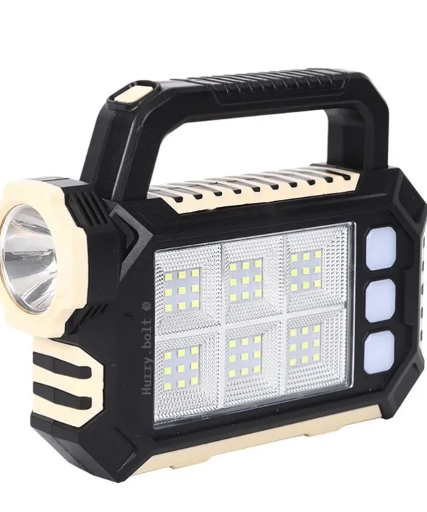 Alternative view of HURRY BOLT Super Bright Solar LED Camping Flashlight With COB Work Lights USB Rechargeable Handheld Solar Powered Lanterns