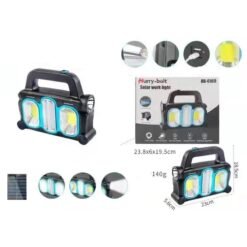 Hurry Bolt HB-6168 Solar rechargeable portable lamp multifunctional camping emergency light - Image 3