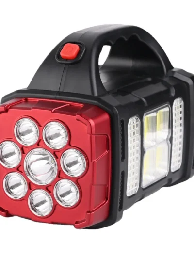 Hurry Bolt Small Size HB-2678] Lantern - rechargeable portable LED lamp 2400mAh, power bank, solar battery Genuine LED Work Light Hurry Bolt Work Lamp Solar Flashlight Rechargeable Emergency torch Lumens COB 3 Lights Spotlights Built-in Battery