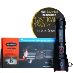 Abd super Powerful 2-in-1 3000mah Emergency Flashlight & Charging Bank Waterproof LED Powerful