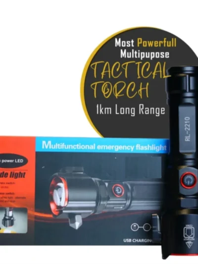 Abd super Powerful 2-in-1 3000mah Emergency Flashlight & Charging Bank Waterproof LED Powerful Torch 1KM Range Torch Light High Power Long Distance 1 km,1000 Meter Long Range, 3300 mAh / High Battery Back up Water Resistance Rechargeable Led