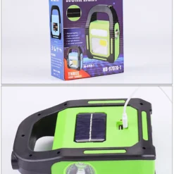 Hurry Bolt Genuine Big Size LED Work Light Hurry Bolt Work Lamp Solar Flashlight Rechargeable Emergency torch Lumens COB 3 Lights Spotlights Built-in Battery for Camping Household Workshop Automobile Multifunctional MULTICOLOR 2000 Imported Best Original