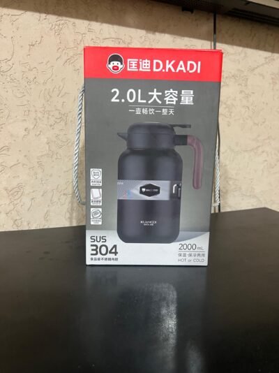 D.kadi Amazon  Hot & Cool Flask Steel Hot & Cold Thermos 2Litres-Stainless Steel Thermos Flask Water Coffee Tea Bottle Vacuum Flask Hot Cold Water Bottle Thermo