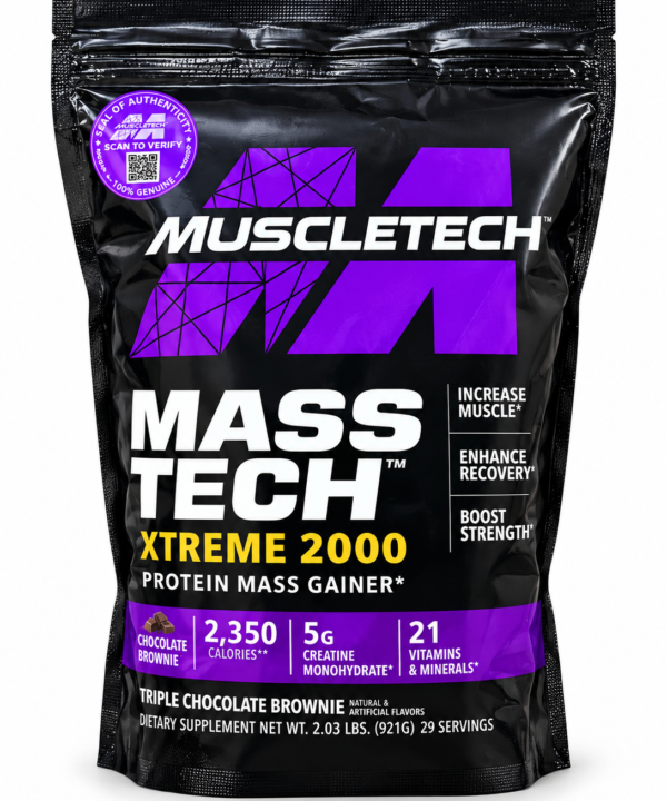 MuscleTech Mass-Tech Xtreme 2000 Chocolate Brownie Mass Gainer 921g