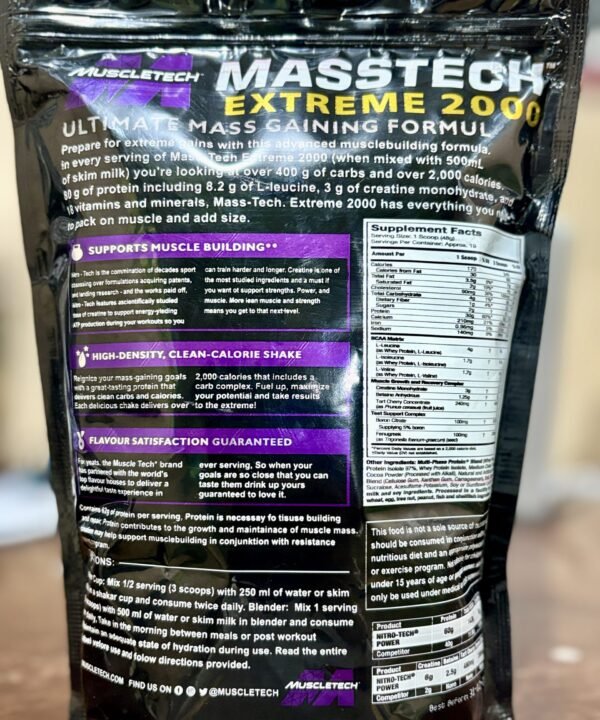 Mass Tech Xtreme 2000 muscle tech company - Best Price in Pakistan | GreyMart