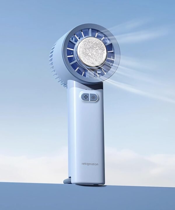 Cooler, 100 Speeds Rechargeable Mini Cooling Fan wi HandFan 5200mAh High Speed Handheld Turbo Fan, 13000 RPM Powerful - Image 17