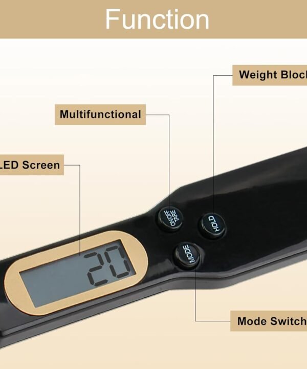 Digital Measuring Spoon Scale 500g, High Precision 0.1g LCD Electronic Kitchen Scale, Weighing Spoon - Image 9