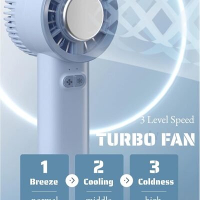 Cooler, 100 Speeds Rechargeable Mini Cooling Fan wi HandFan - Best Price in Pakistan | GreyMart