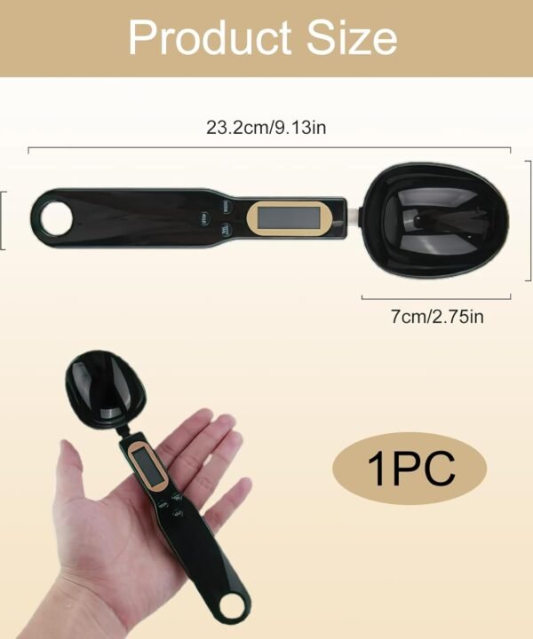 Digital Measuring Spoon Scale 500g, High Precision 0.1g LCD Electronic Kitchen Scale, Weighing Spoon - Image 7