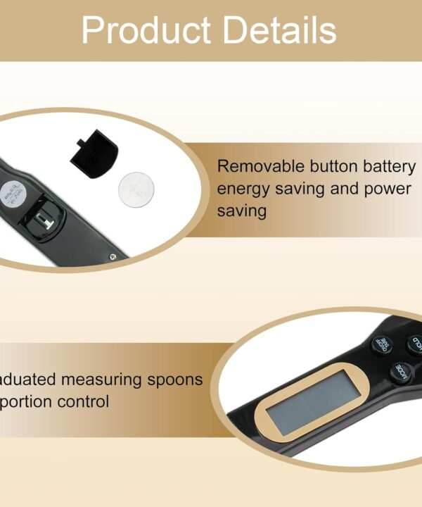 Digital Measuring Spoon Scale 500g, High Precision 0.1g LCD Electronic Kitchen Scale, Weighing Spoon - Image 6