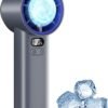 Cooler, 100 Speeds Rechargeable Mini Cooling Fan wi HandFan 5200mAh High Speed Handheld Turbo Fan, 13000 RPM Powerful