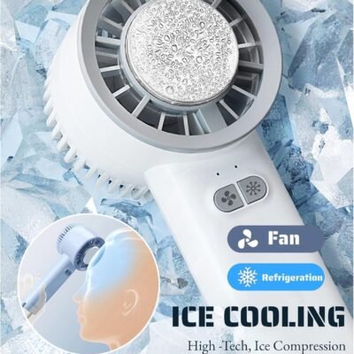 Cooler, 100 Speeds Rechargeable Mini Cooling Fan wi HandFan - Best Price in Pakistan | GreyMart