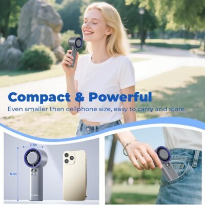 Cooler, 100 Speeds Rechargeable Mini Cooling Fan wi HandFan - Best Price in Pakistan | GreyMart