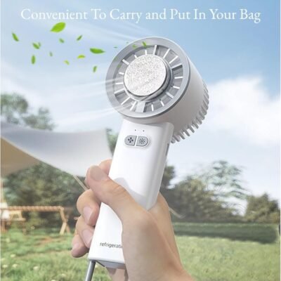 Cooler, 100 Speeds Rechargeable Mini Cooling Fan wi HandFan - Best Price in Pakistan | GreyMart