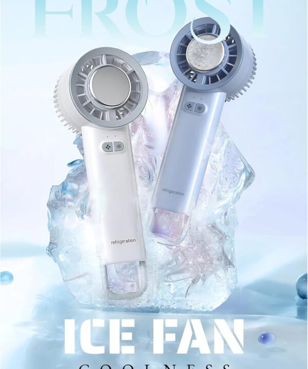 Cooler, 100 Speeds Rechargeable Mini Cooling Fan wi HandFan 5200mAh High Speed Handheld Turbo Fan, 13000 RPM Powerful - Image 16