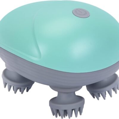 Electric Scalp Massager,Waterproof Head Massager for Hair Growth, Full Body Massage, Versatile Pet Massager, Handheld Head Relax Scratcher with 4 Massage Heads