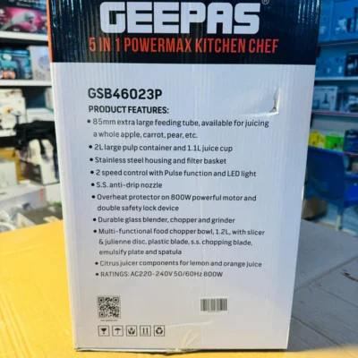 GEEPAS 5 in 1 Food Factory-46023